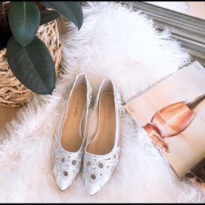 Elegant Pointed Toe Rhinestone Bride Dress Shoe